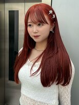 ノラ シンディ(NORA CYNDY) ボルドー ブリーチなしカラー 暖色カラー コーラルピンク レッド