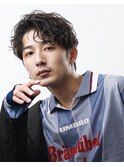 MEN’S HAIR/波巻きツイストスパイラル/リバースセンターパート