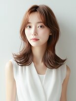 アーダーヘアサロン 武生店(ADER HAIR SALON)&nbsp;ショコラブラウン×くびれセミディ