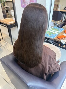 ビーバイシージャストビューティー(B by C just beauty) プレトワ　髪質改善カラー　艶髪　秋カラー　ブラウン