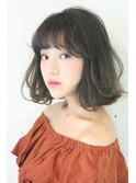 グレージュ×リラクシーボブ