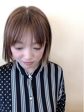 オール 学園前店(oar) 切りっぱなしボブ