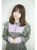 【salon de MiLK 原宿】ミントベージュ×ゆるウェーブ