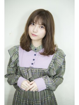 サロンドミルク 原宿(salon de MiLK) 【salon de MiLK 原宿】ミントベージュ×ゆるウェーブ