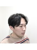 前下がりセンターパート