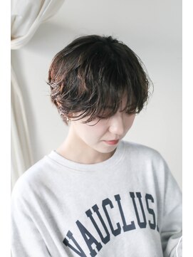 ホワイトルーム(White Room) マニッシュショート+ワンカールパーマ