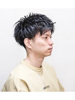 グレイスフル バーバープラチナム 六本木店(Graceful Barber platinum)  2ブロック6mm刈り上げMen’sショートマッシュスタイル