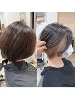 ディッシュ 五反田(dish)&nbsp;インナーカラー、セクションブリーチカラー☆五反田美容室