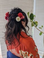 アース 三田南ウッディタウン店(HAIR&MAKE EARTH) ゆるふわウェーブ♪10代20代成人式卒業式ハーフアップ