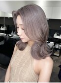グレージュ×韓国ヘア