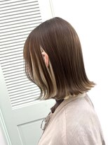 ルートエイチ 市川(Root H) 斜めバング斜めバングデザインカラーシルキーベージュ