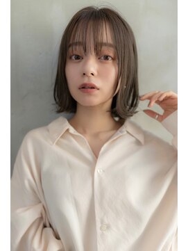 ケアリー 成増(Carelly) 大人かわいい前髪セシルカットココアブラウンフリンジウェーブ