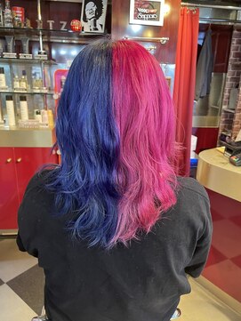 グリッツ (GLITZ) パープルブルーアンドネオンピンク