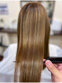 ２０～40代髪質改善艶感ベージュハイライト