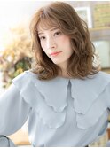 前髪パーマミルクティーアッシュくびれロブa浦和20代30代40代