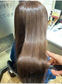 透け感のあるココアブラウン