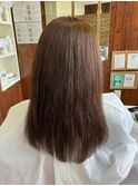 傷ませない白髪染め/40代50代/ロング/髪質改善