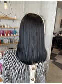 10代20代透明感抜群韓国風ブルーブラック大人可愛い