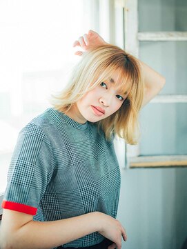 エクファ ヘア リゾート 大津 瀬田店(ex-fa hair resort) セミディカールショート姫カットシアーカラー