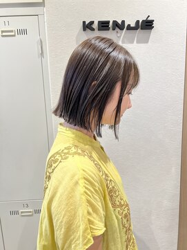 ステラバイケンジ(STELLA by KENJE) 大人綺麗ボブ/藤沢/髪質改善縮毛矯正/ショート/脱白髪染め透明感