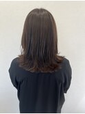 ウルフヘアxオリーブカラー
