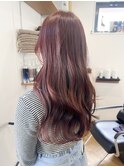 札幌ロング ブリーチ無しオレンジベージュ