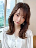 【NEW OPEN】小顔前髪あり後れ毛サイドバングメルティカラー