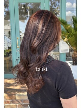 ツキ(tsuki.) 《tsuki.》long style × OWAY organic color