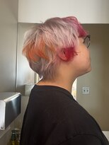 ユーリ(JUURI)&nbsp;デザインカラー/レイヤーカット/ホワイトブロンド