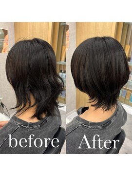 ヘアサロン ドットプラス 町田店(dot. plus) ミディアムヘア/暗めカラー/グランマッシュ/町田