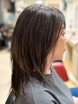 ヘアークリアー 春日部 ミセス ハイライトアッシュブラウン ミディアムレイヤー