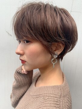 大人ガーリー/レイヤーショート/前髪白髪/20代30代40代50代/仙台