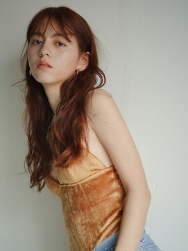 デザインパーマ/ブラウン/コスメパーマ/セミロング