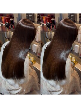 ユアーズヘア 東新宿店(youres hair) 縮毛矯正&韓国風暖色カラー