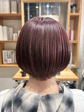 アルトル 池袋2nd(altru) ピンクが素敵な白髪ぼかしカラー