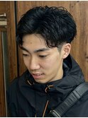 横浜シャドウパーマ緩めスパイラルパーマ波巻きパーマッシュ30代