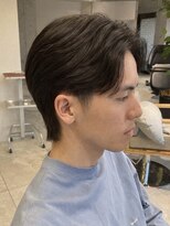 キリ 逗子(kiri) 逗子葉山メンズカットセンターパートニュアンスパーマ眉毛M103