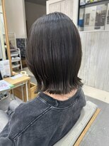 プログレス フレスポ富沢店(PROGRESS)&nbsp;くびれボブ/顔周りカット/透明感カラー/暗髪/艶髪/富沢