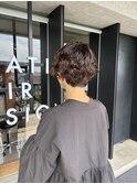 マッシュショート×パーマ