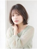 ミディアム×レイヤーボブ/シースルーバング20代30代40代池袋