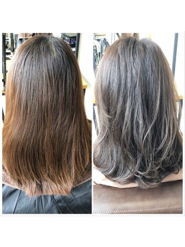 ランガリ ヘアアンドスパ(Rangali Hair&Spa) 赤みやオレンジみが嫌な方に！フォレストアッシュの艶髪カラー