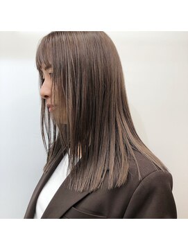 ヌイ 横浜(nui) ミルクティロブ_くすみカラーラベージュラベンダーピンク