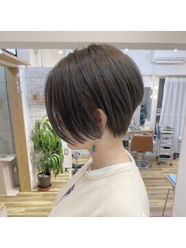 レンク(LENC) Coast.グレージュカラー×ショートボブ×小顔×ハンサム