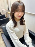 黒髪/ボブルフ/ネビージュ/小顔/ワンレン/髪質改善/グレージュ