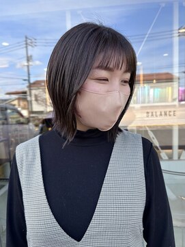 バランス(BALANCE.) ストレート外はねBOB