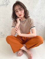 アヴァンスアンス 広島袋町店(AVANCE.ens)&nbsp;ミディアムヘア×グレージュカラー