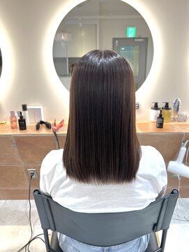 キャンバス バイ ネオリーブ 横浜西口(Canvas by neo.) 艶髪　酸性ストレート　マロンベージュ