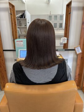 アドラーブル 松崎店(adorable) 【外ハネミディ】【ショコラグレージュ】【大人艶髪】