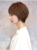 ショートカット×ひし形ショートボブ×前髪あり20代30代40代