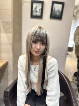 アルーシェ 新宿店(Alushe) ホワイトブロンド×エクステ